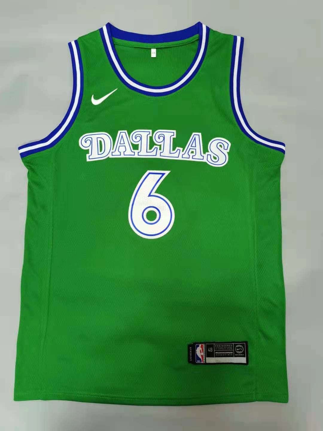 Men Dallas Mavericks #6 Porzingis Green 2021 Nike Game NBA Jerseys-0